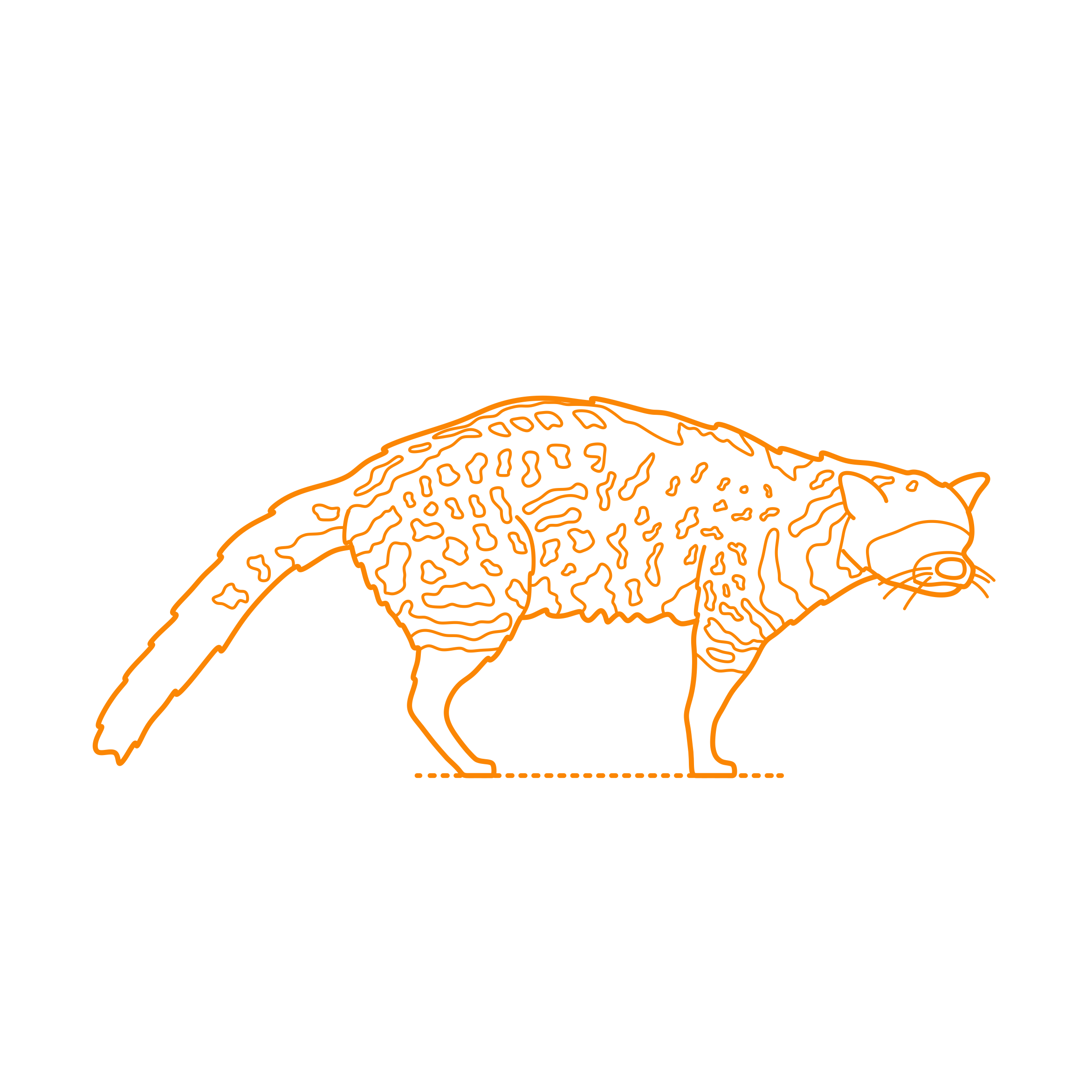 Animals Viverrids African Civet Silhouette Cutting Svg Files Free Vectors